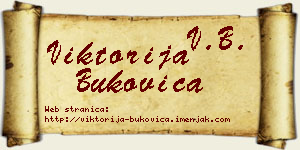 Viktorija Bukovica vizit kartica